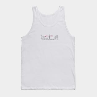 Qatar 2022 - Doha Skyline - Maroon Tank Top